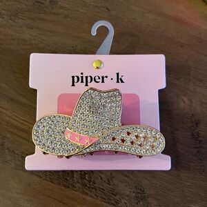 Rhinestone cowboy claw clip